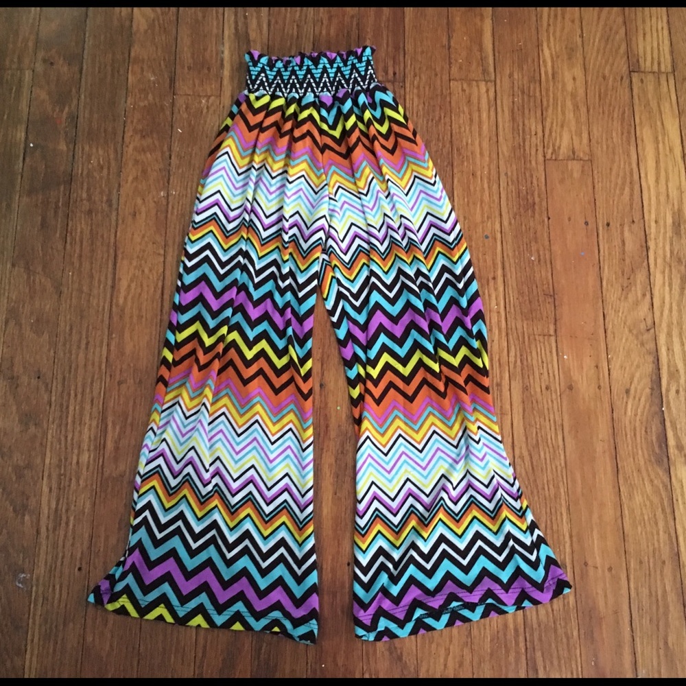 Girl’s Stretchy Chevron Pants